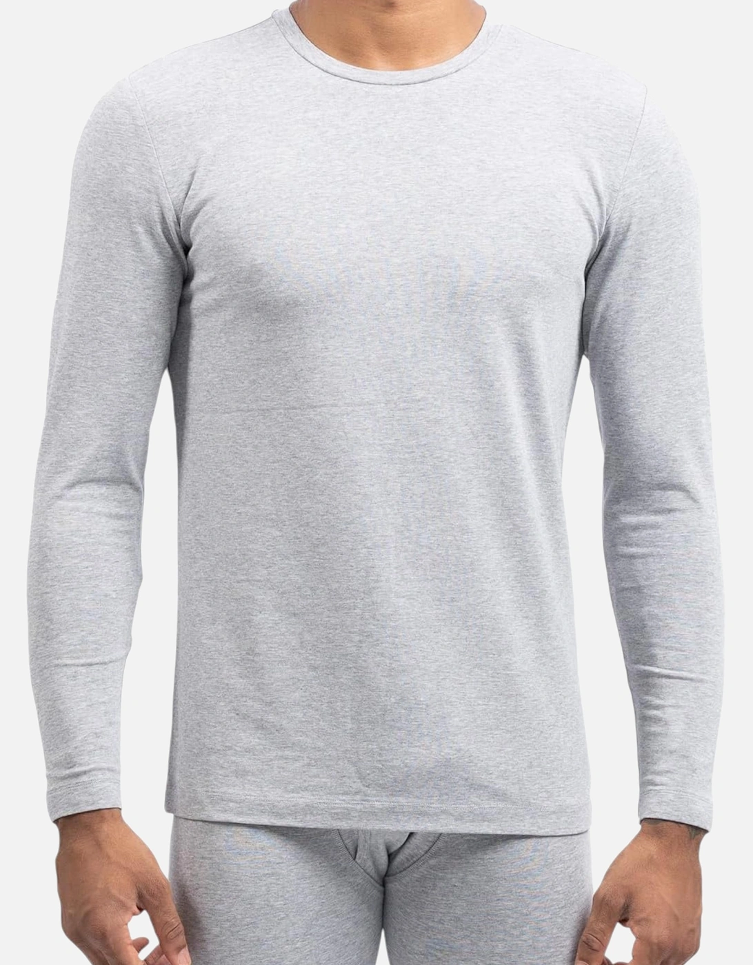 Mens Thermal Long Sleeve Crew Neck Top, 10 of 9