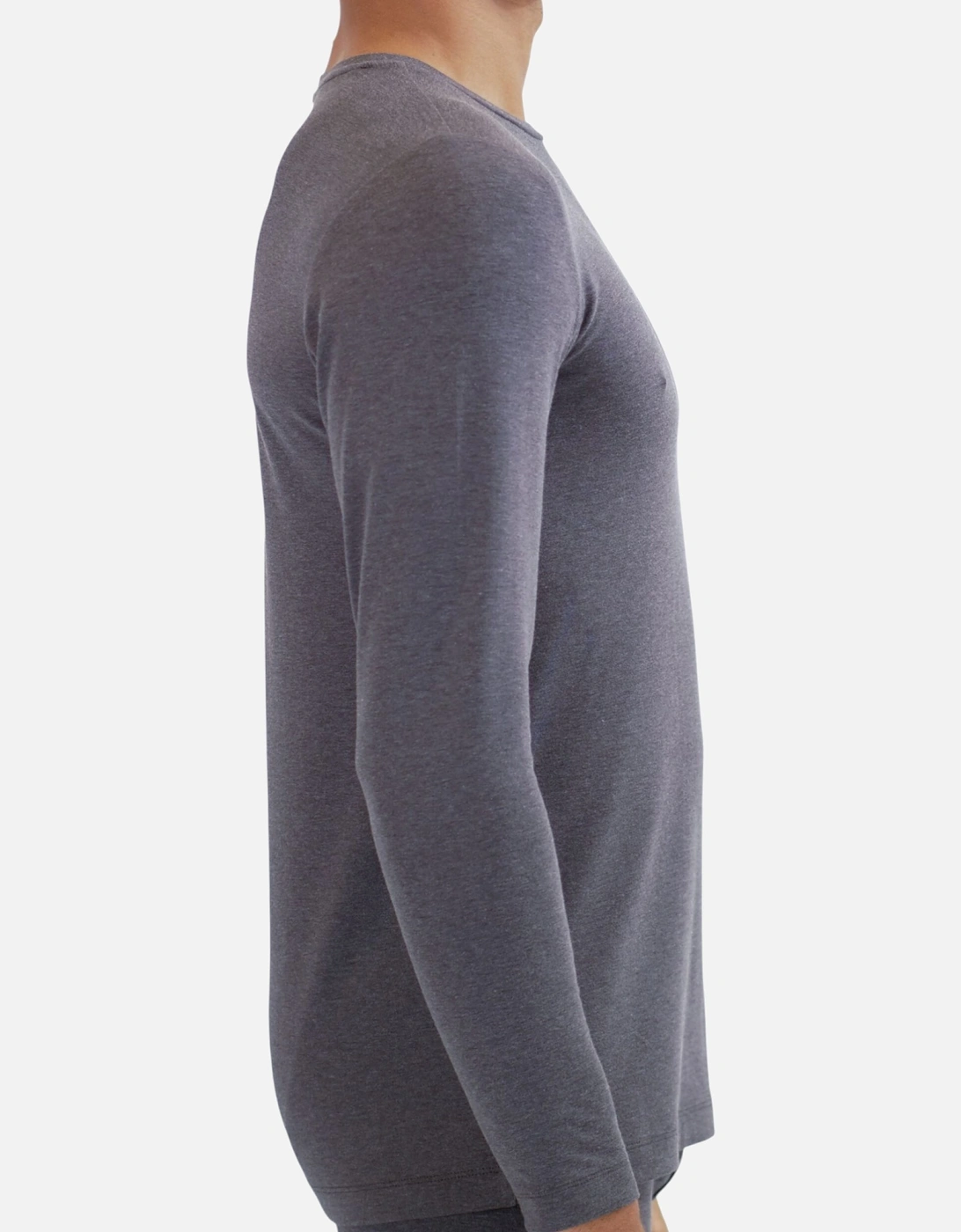 Mens Thermal Long Sleeve Crew Neck Top, 4 of 3