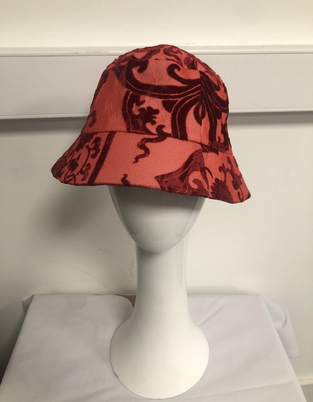 Hand Painted Silk Devore Hat, 2 of 1