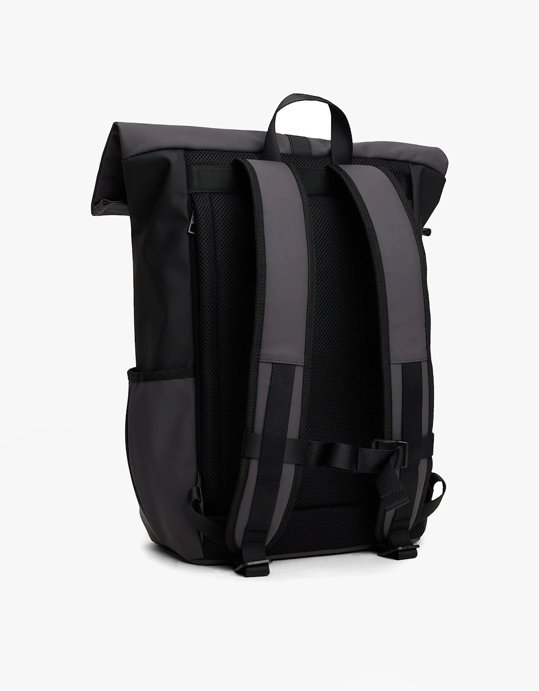 Mens Roll Top Backpack Charcoal Gray