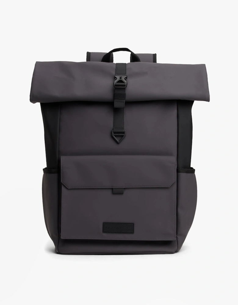 Mens Roll Top Backpack Charcoal Gray