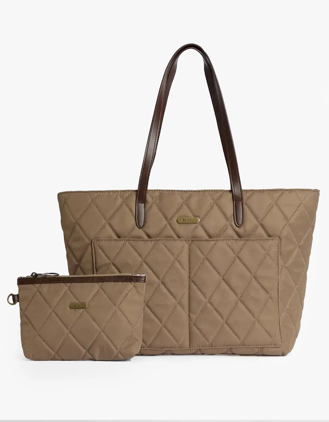 QUILTED Womens Tote Bag & Purse Sand, 7 of 6
