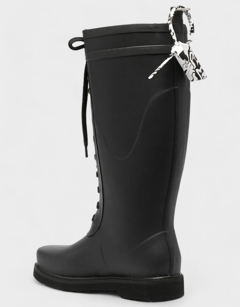 Logo Wellington Boots Black