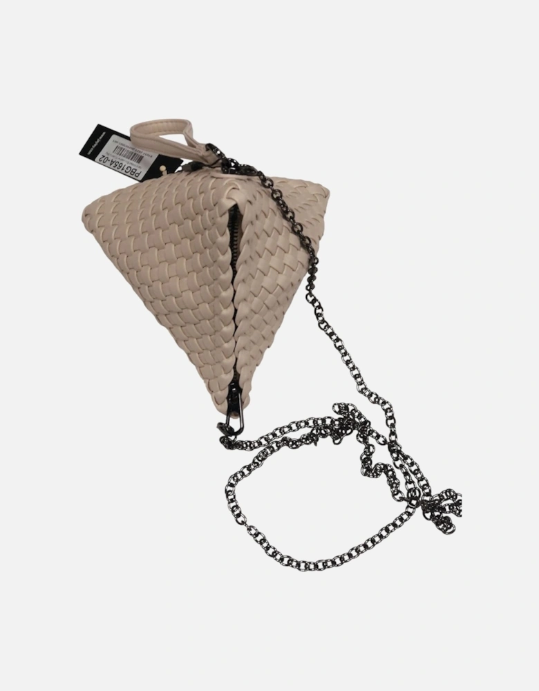 Hand Knitted Eco Leather Pyramid Bag