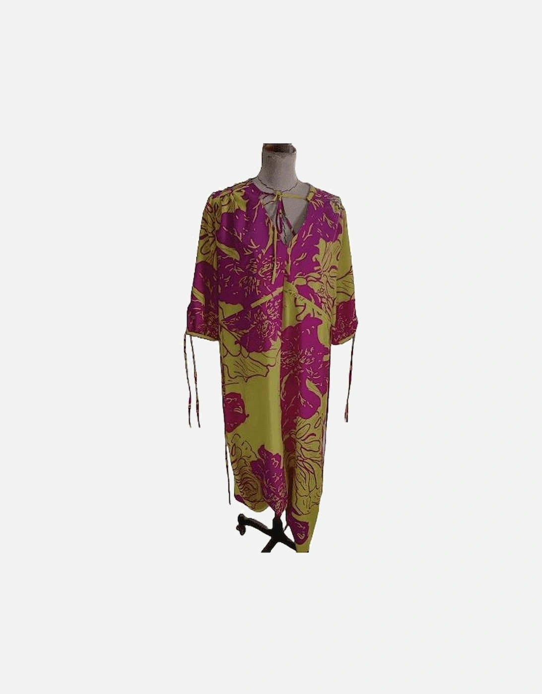 Silk Blend Sienna Maxi Kimono Dress, 2 of 1