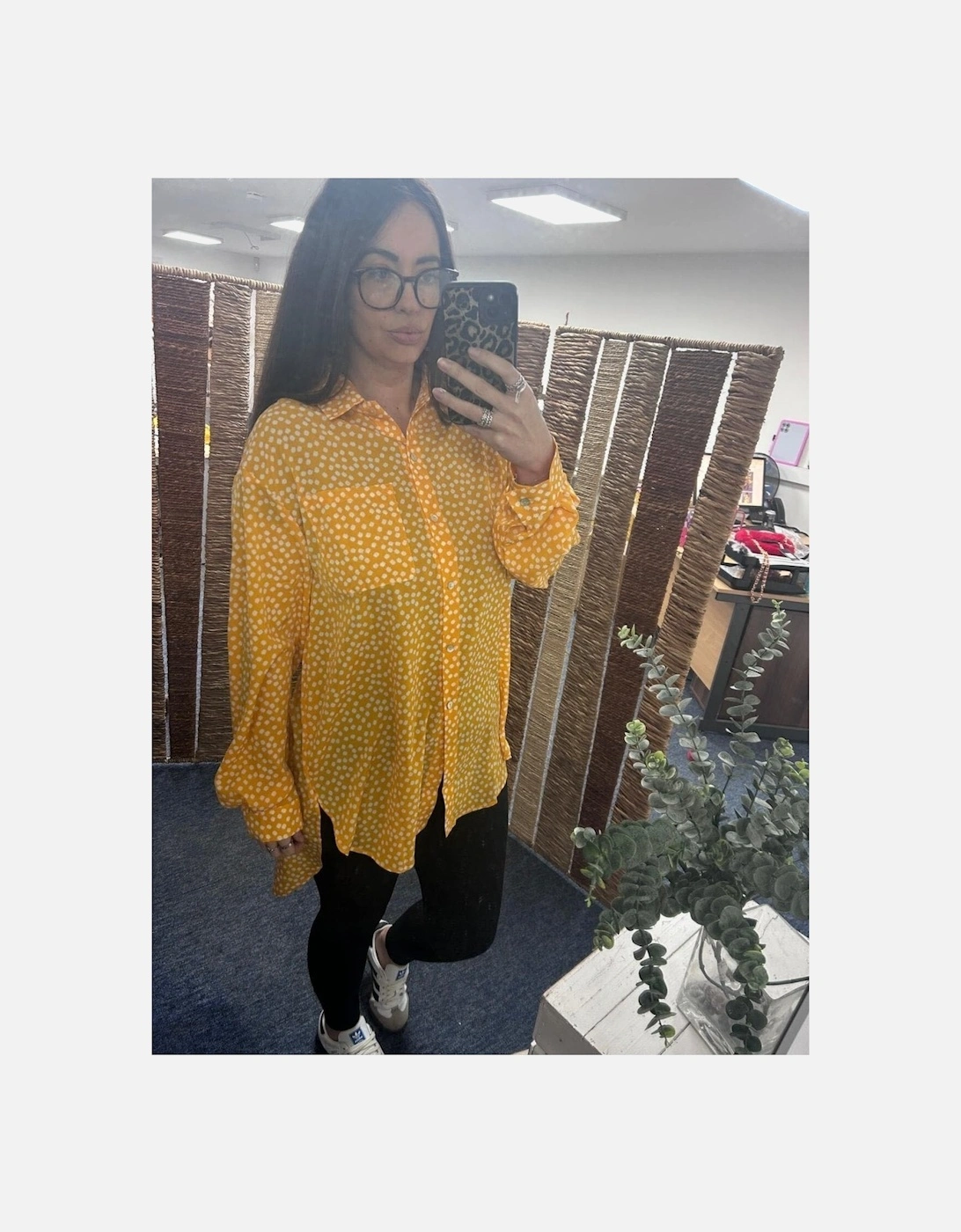 Silk Blend Daisy Print Shirt Dress, 3 of 2