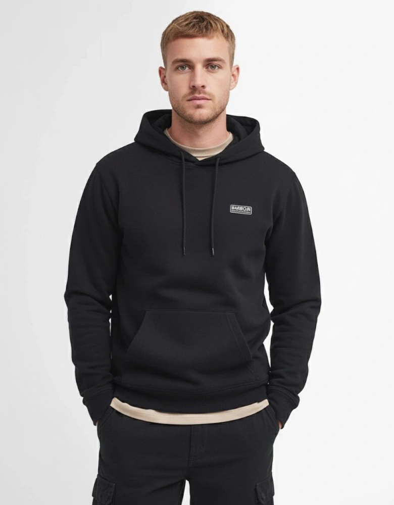 Small Logo Mens Hoodie - Black/Pewter