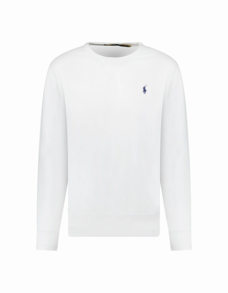 Polo Ralph Lauren Fleece Crew Sweatshirt in White