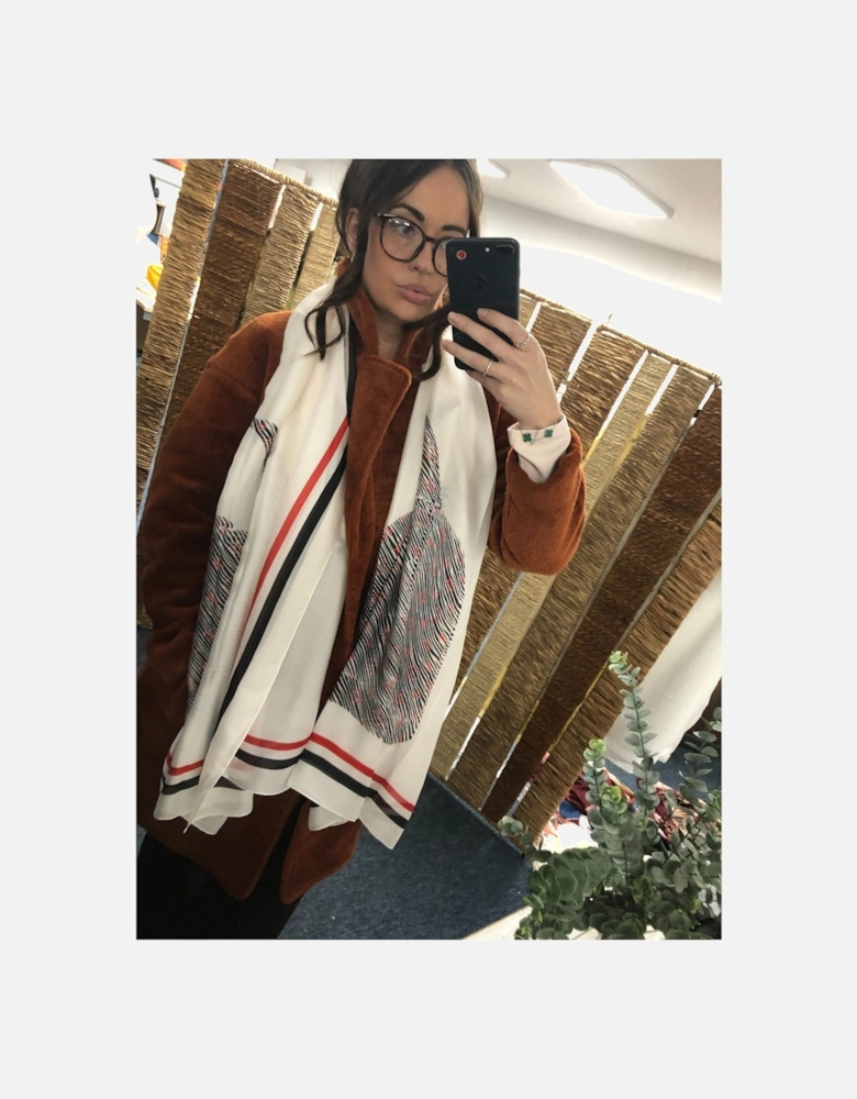 Silk Blend Handbag Scarf