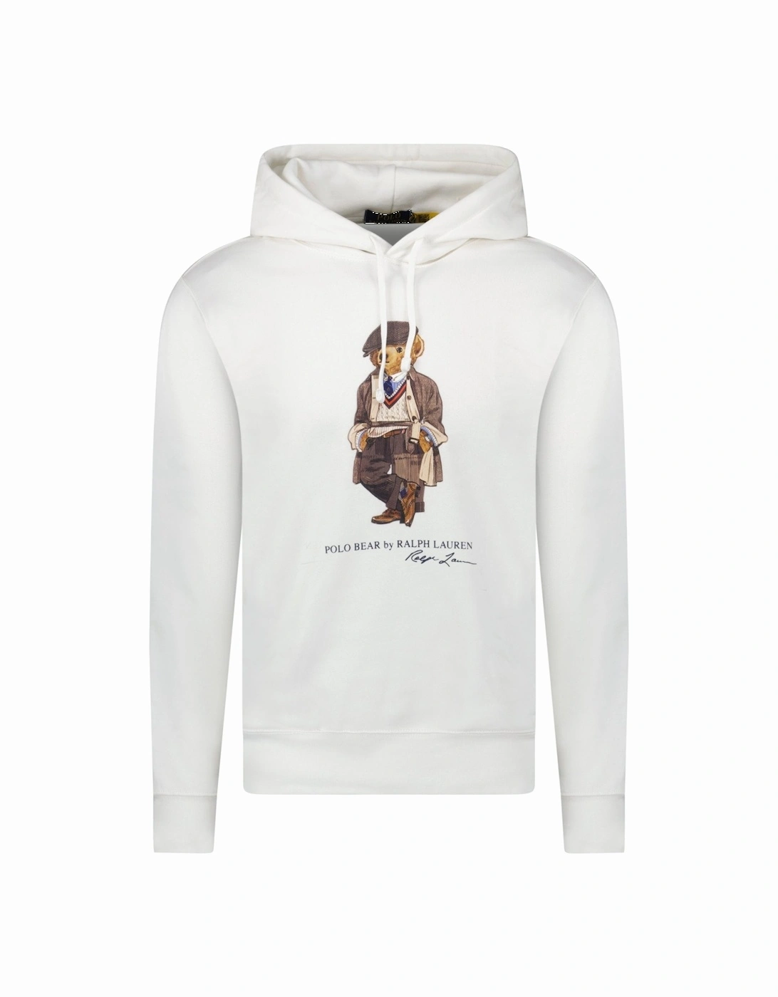 Polo Bear Fleece Hoodie in White, 4 of 3