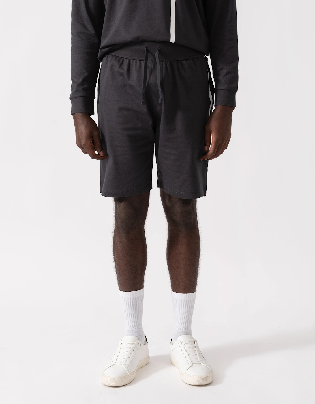 BOSS Orange Mens Authentic Loungewear Shorts 50545560 - Dark Grey 021, 5 of 4