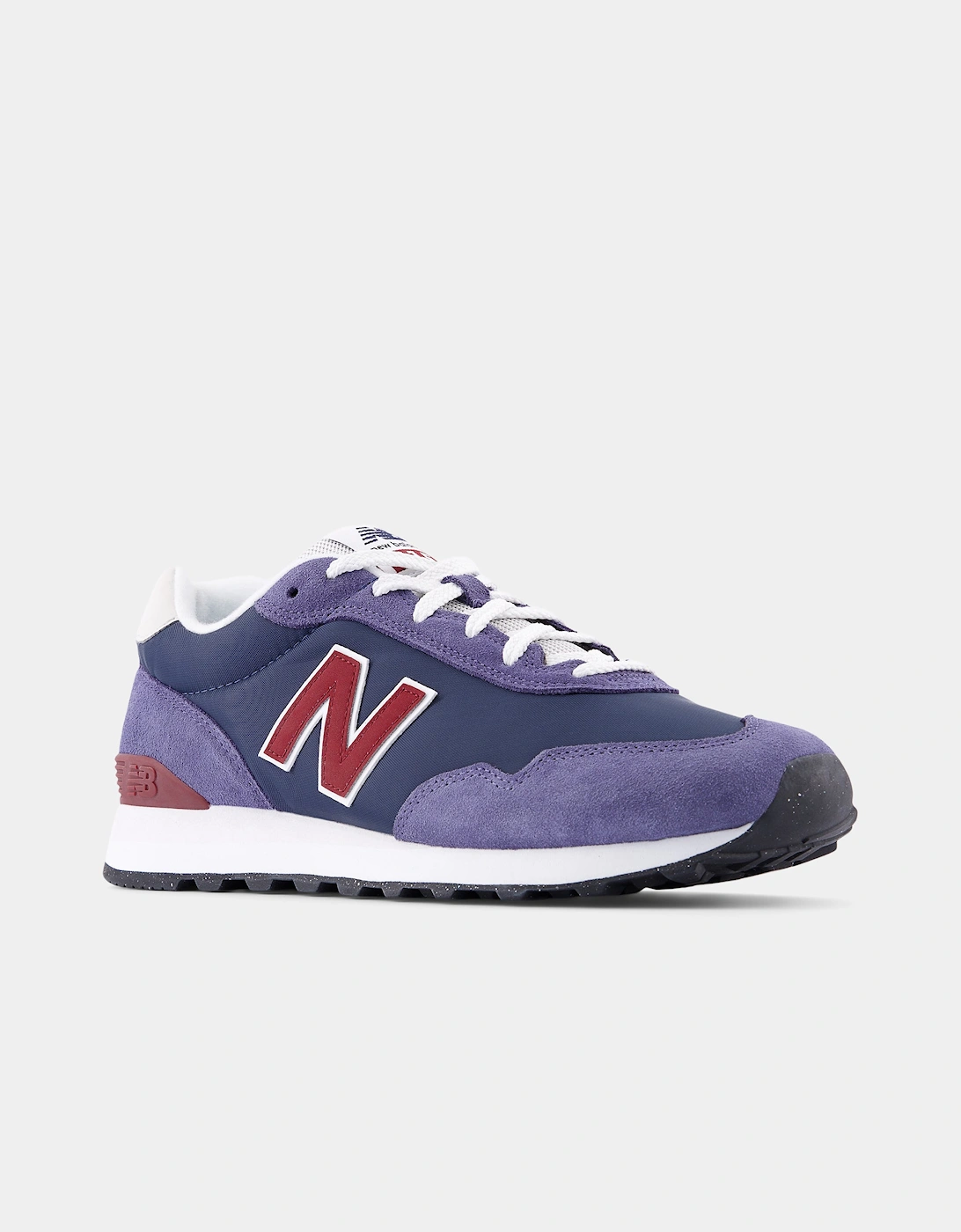 515 Mens Trainers - NB Navy/Red, 5 of 4