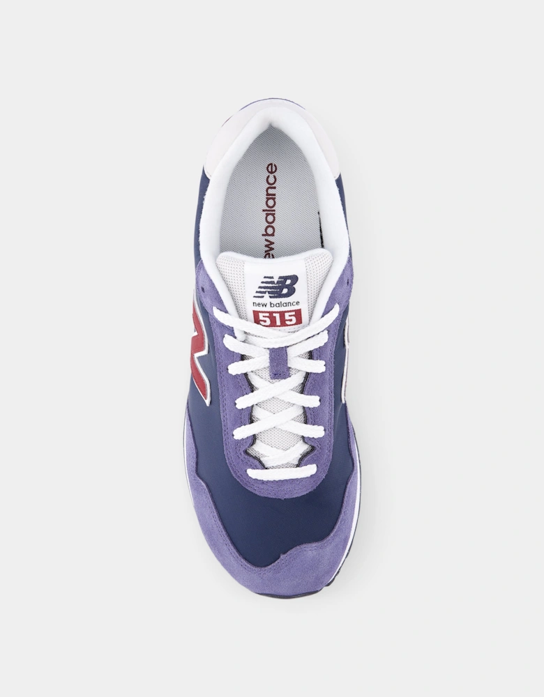 515 Mens Trainers - NB Navy/Red