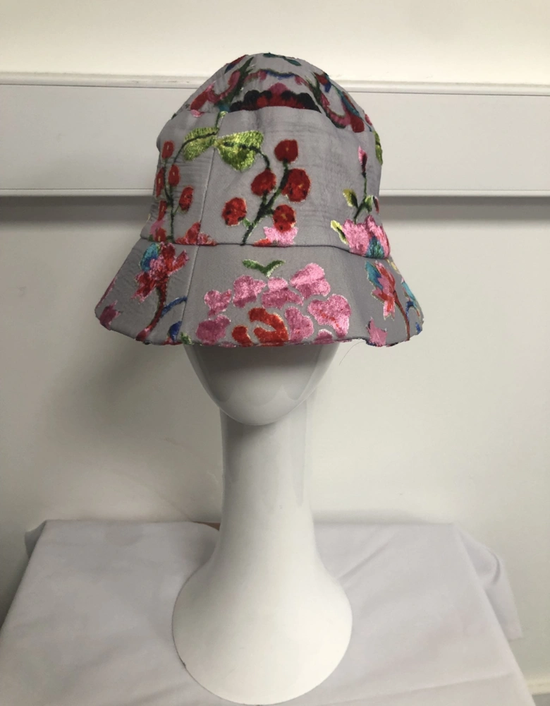 Hand Painted Silk Devore Hat