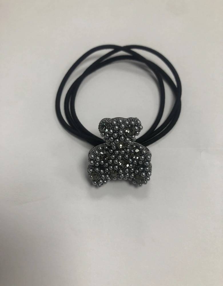Precious Stone Teddy Bear Hair Scrunchie