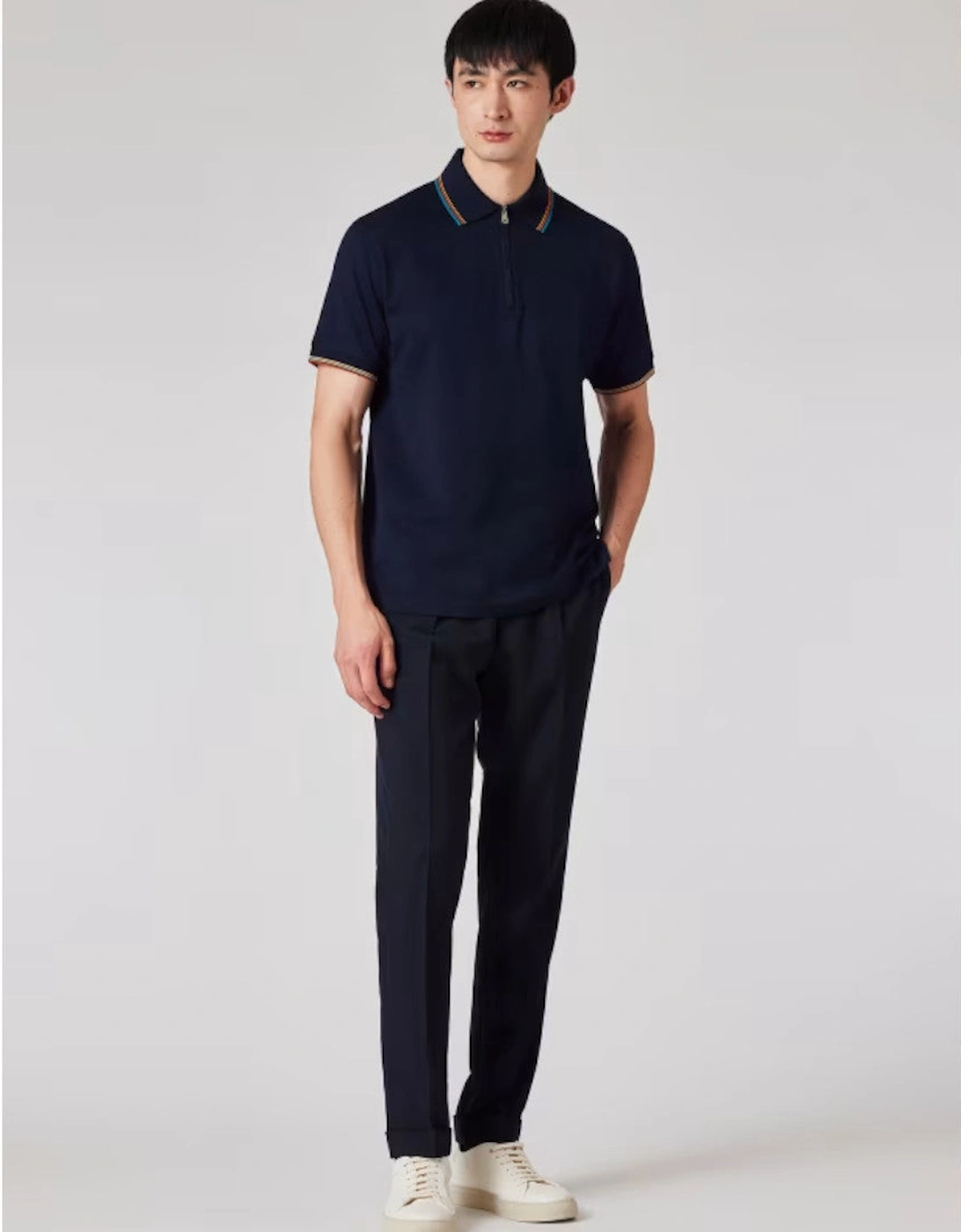 STR Detail Polo Shirt 49 DK NAVY