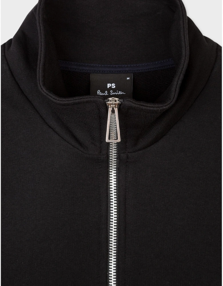 PS Half Zip Zebra Sweatshirt A2-25 79 BLACK
