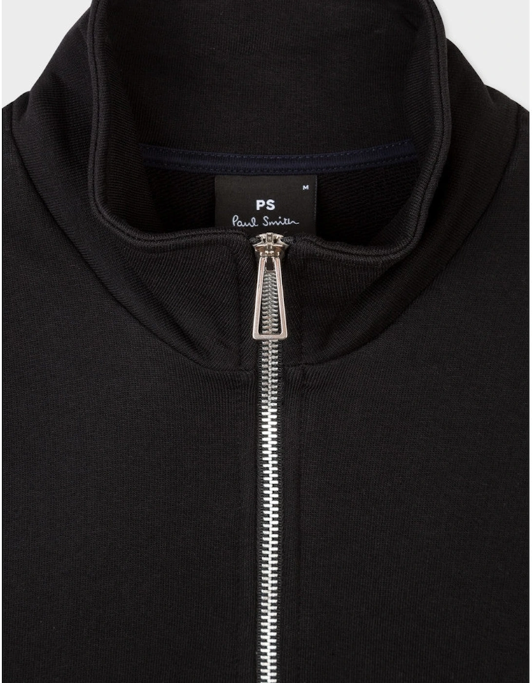 PS Half Zip Zebra Sweatshirt A2-25 79 BLACK
