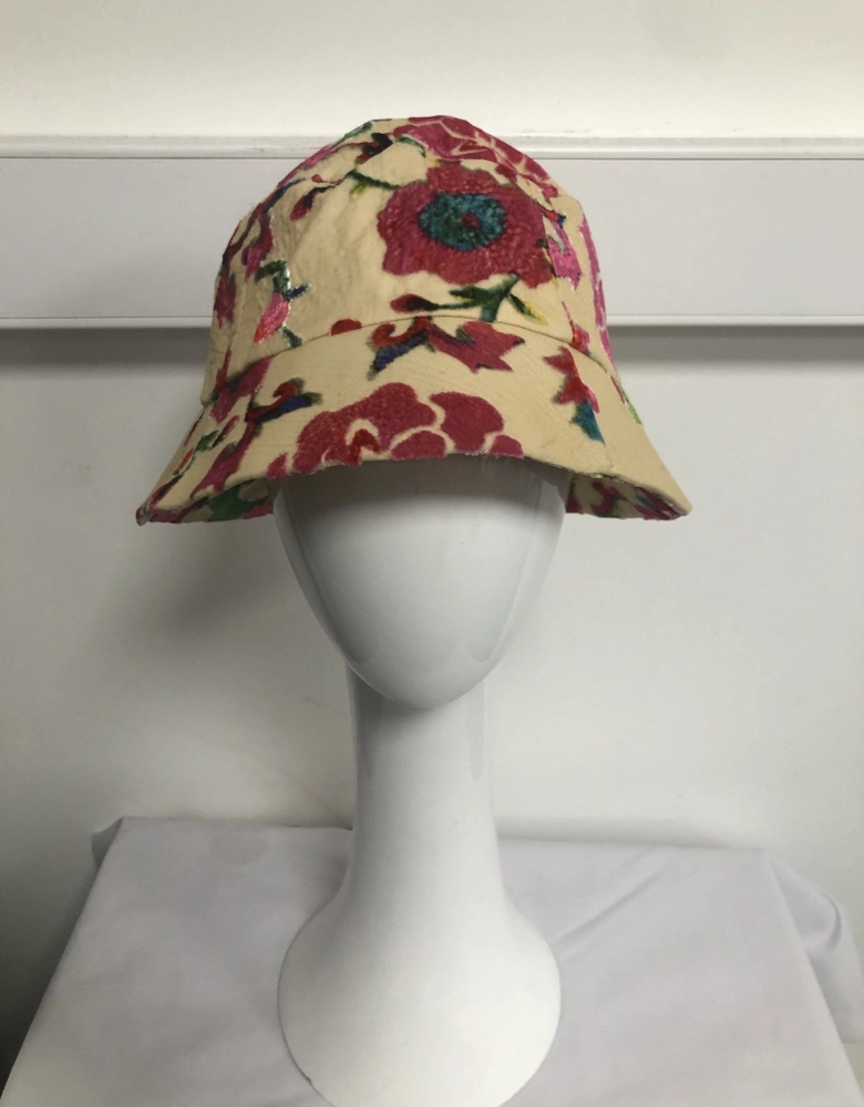 Hand Painted Silk Devore Hat