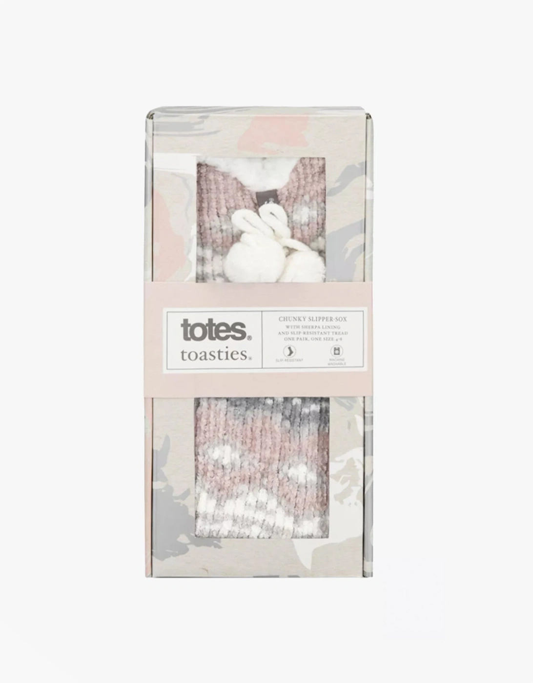 TEXTURE SLIPPER SOCKS Womens Socks Pink Mix