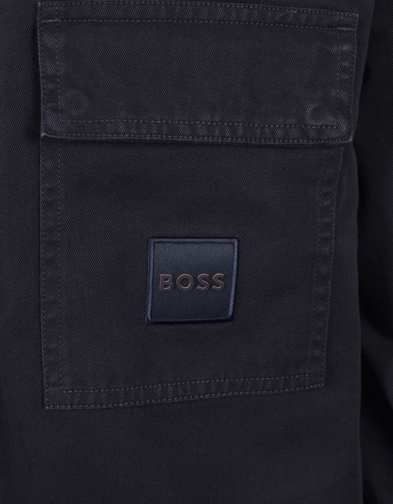 Boss Orange Lovel Zip Overshirt Dark Blue