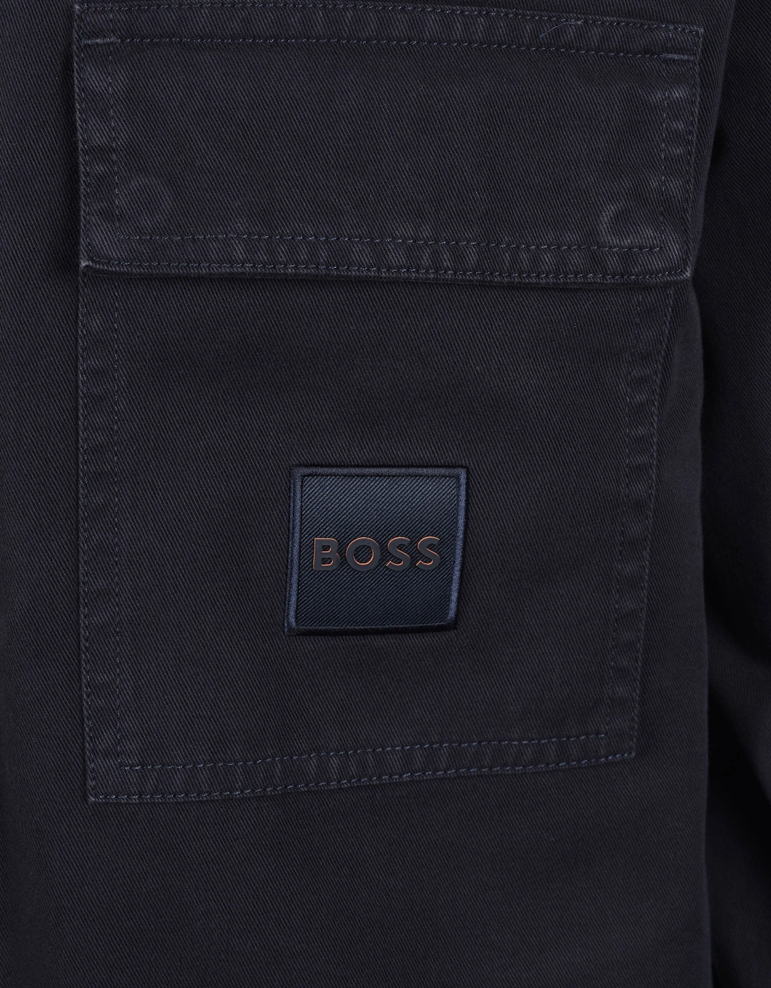Boss Orange Lovel Zip Overshirt Dark Blue