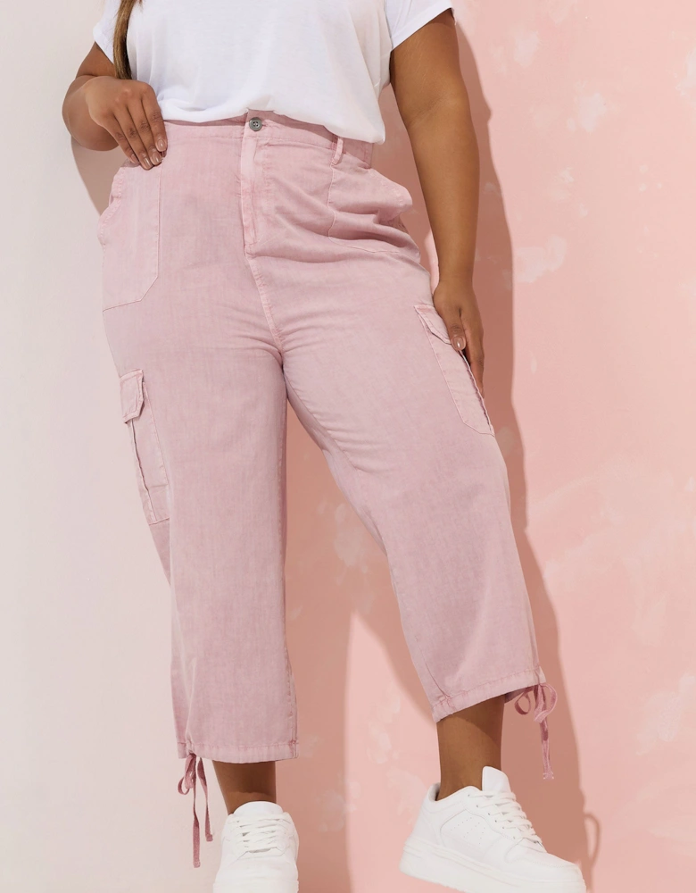 Cropped Cargo Trousers