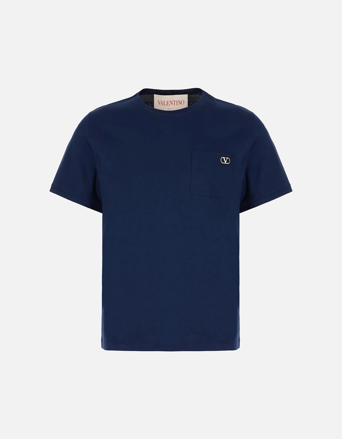 Plaque Logo T-Shirt in Blue, 6 of 5