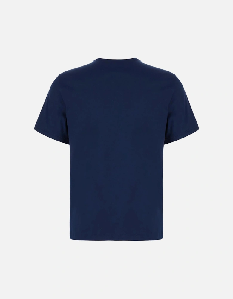 Plaque Logo T-Shirt in Blue