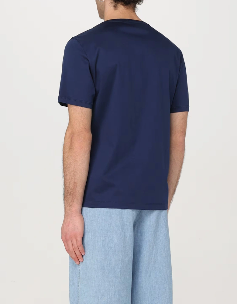 Plaque Logo T-Shirt in Blue