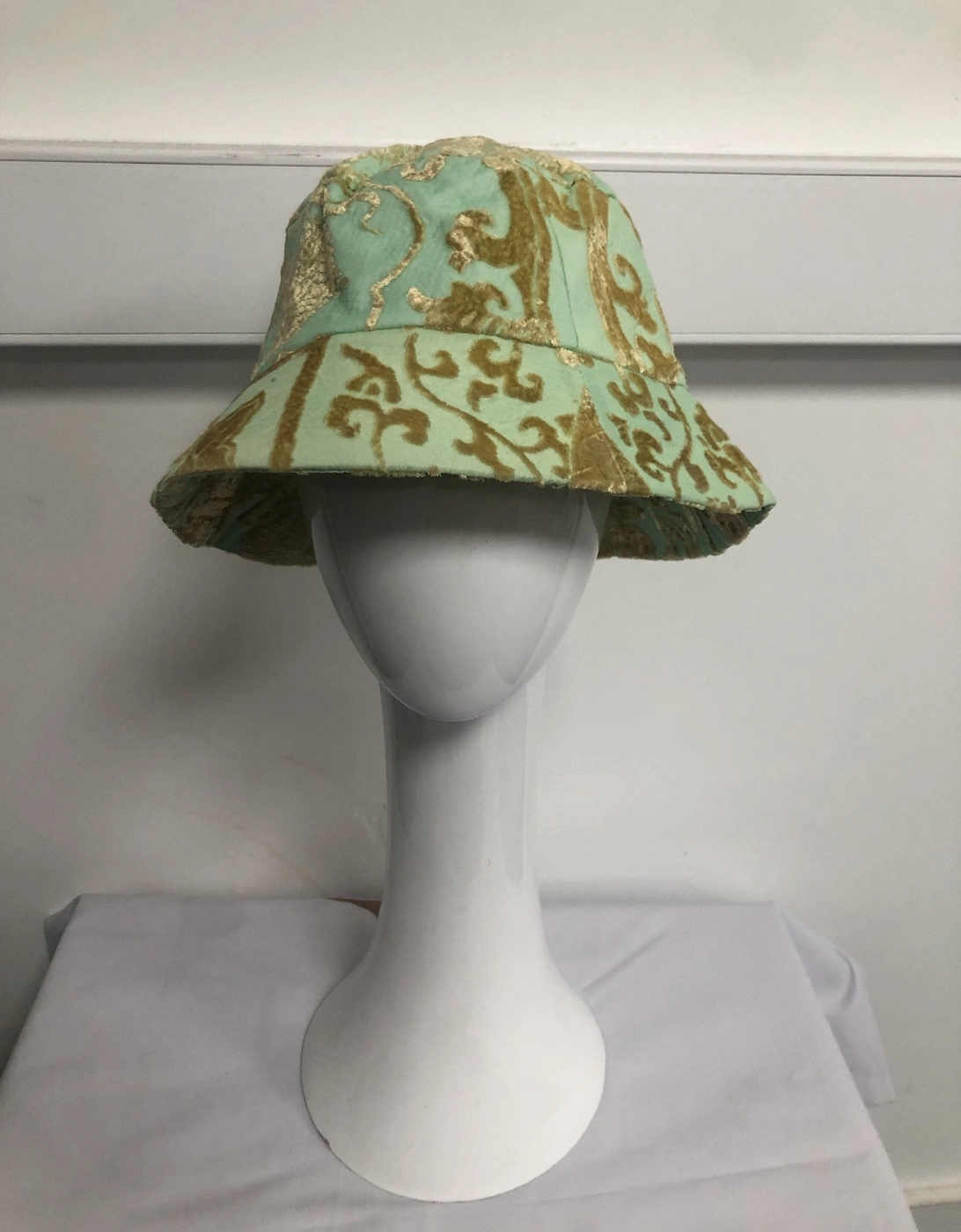 Hand Painted Silk Devore Hat, 2 of 1