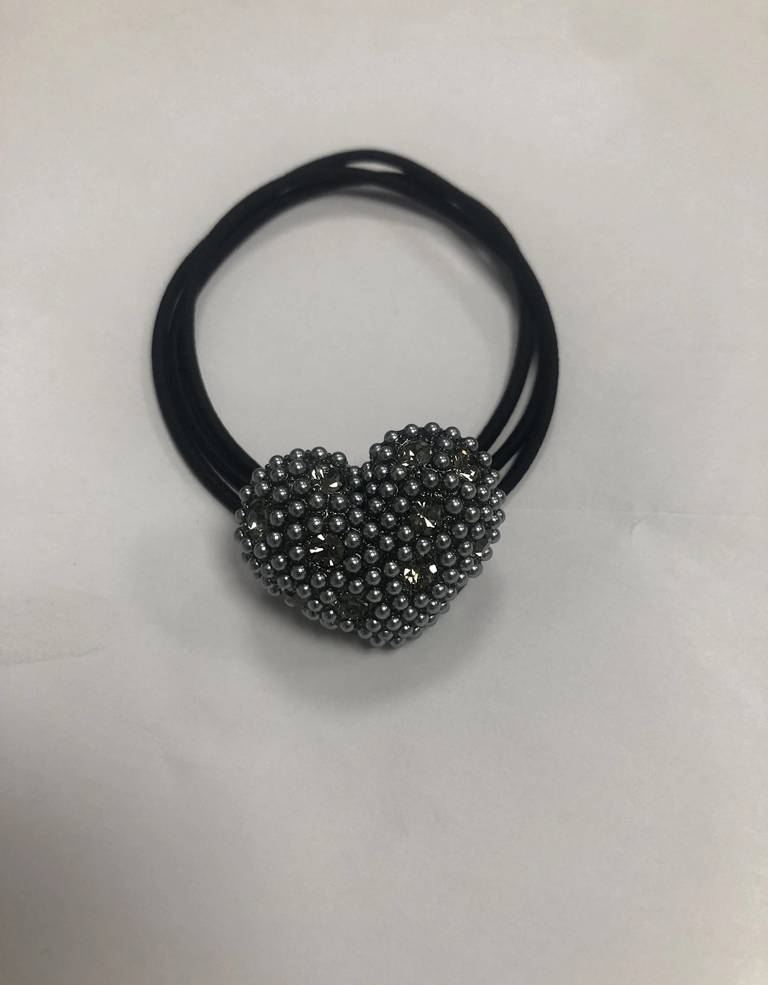 Precious Stone Heart Hair Scrunchie, 2 of 1