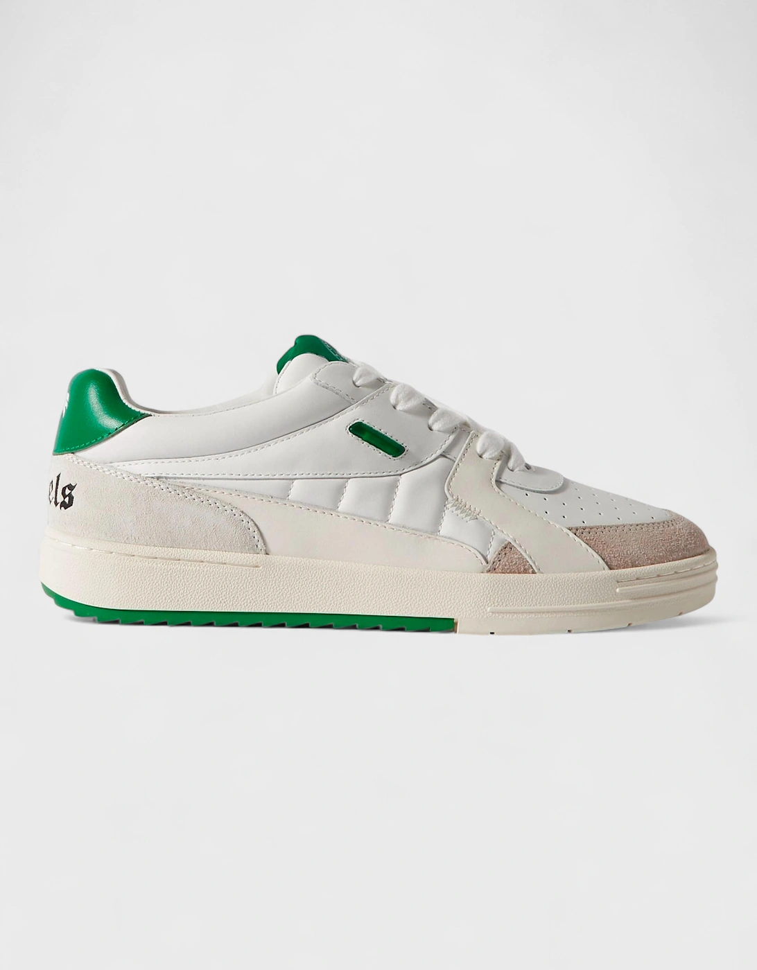 University Suede Trimmed Sneakers White Green, 5 of 4