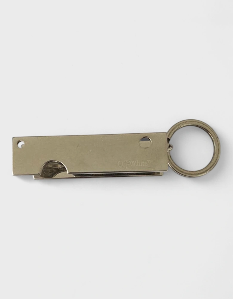 Keyring Bar Charm Silver