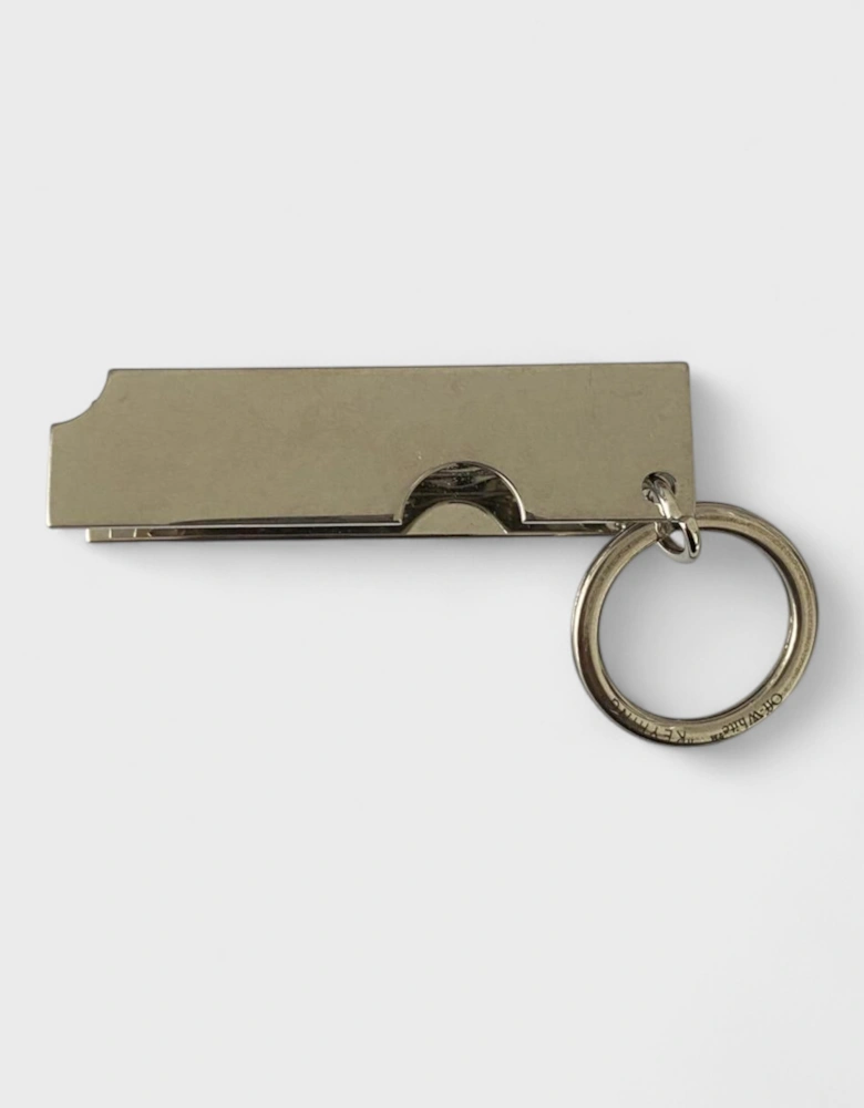 Keyring Bar Charm Silver