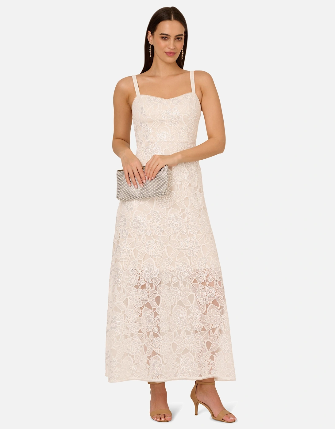 Sequin Lace Ankle Dress, 2 of 1