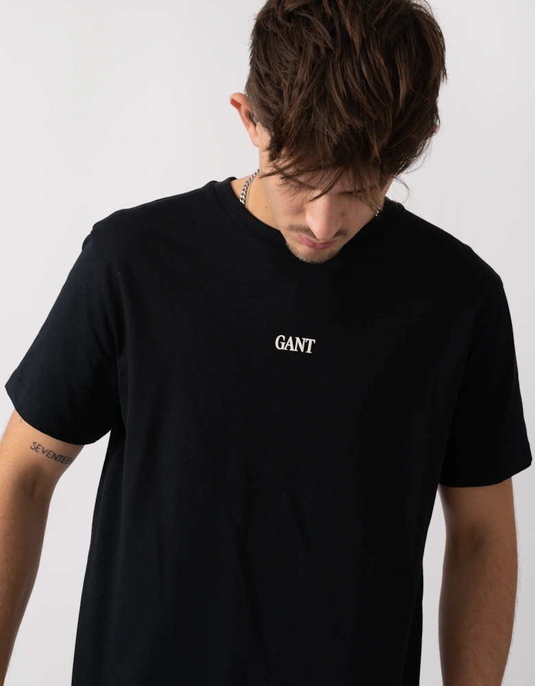 Small Graphic Short Sleeve Mens T-Shirt - 5 Black