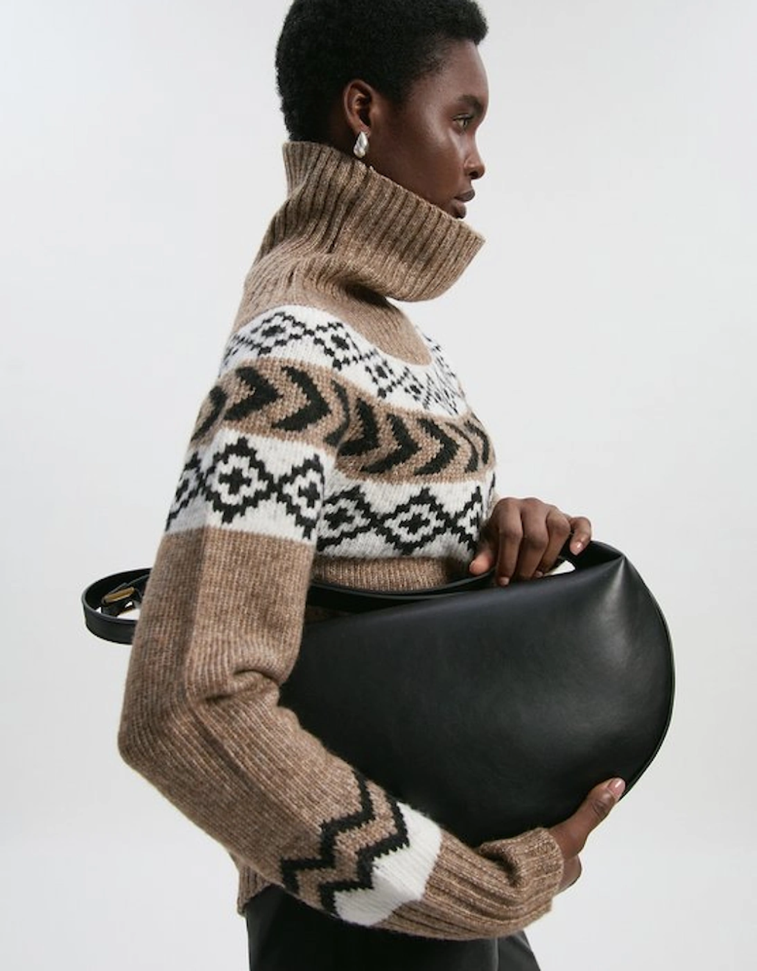 Fairisle Pattern Crew Neck Knit Jumper, 2 of 1