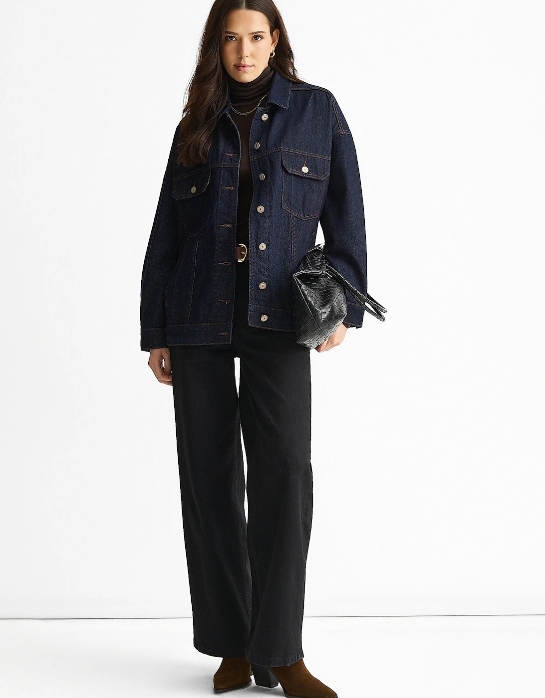Dark Indigo Denim Trucker Jacket, 5 of 4