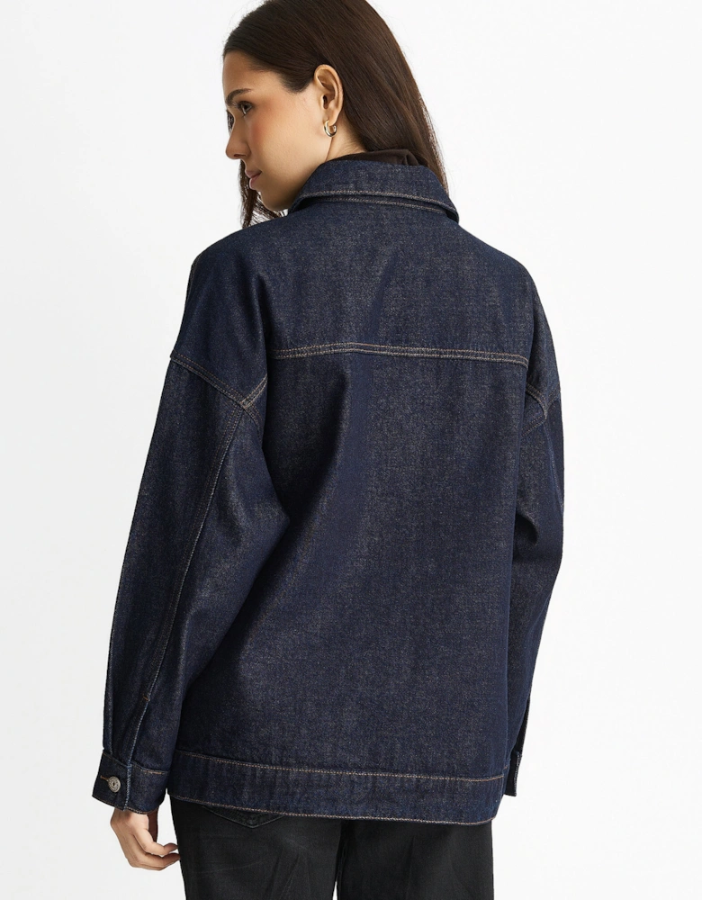 Dark Indigo Denim Trucker Jacket