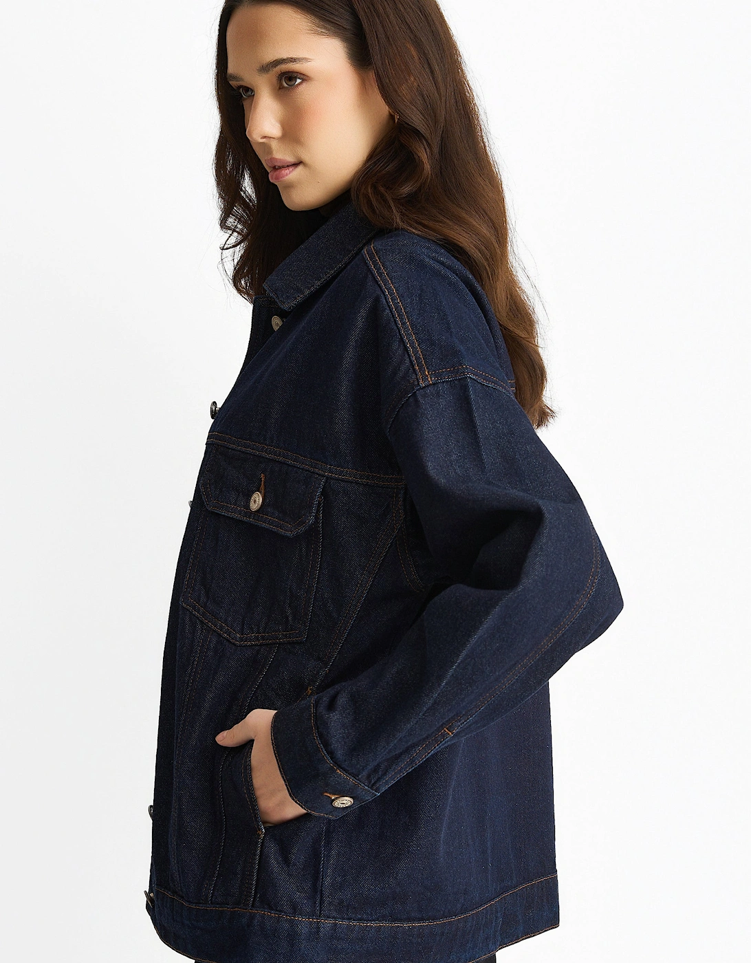 Dark Indigo Denim Trucker Jacket