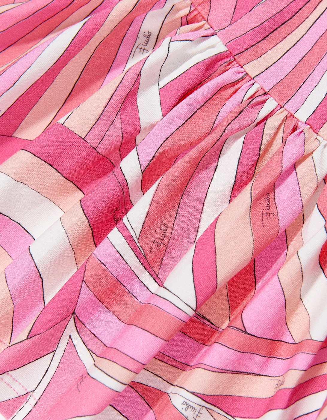 Baby Girls Iride Print Jersey Dress in Pink