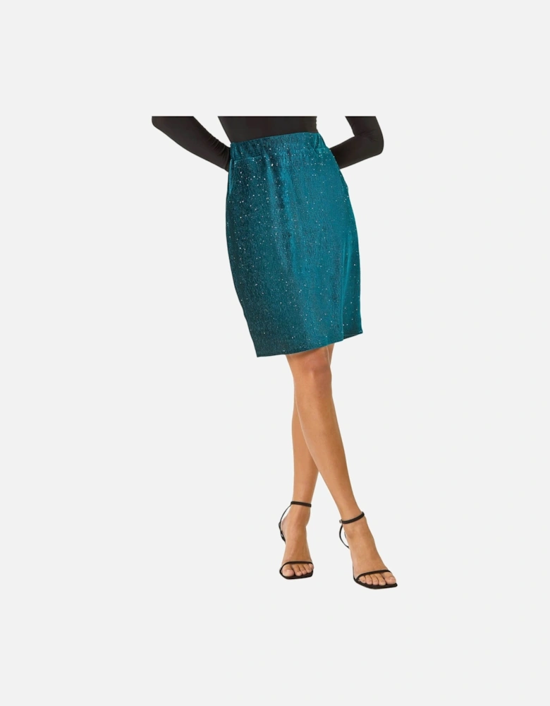 Shimmer Velvet Skirt