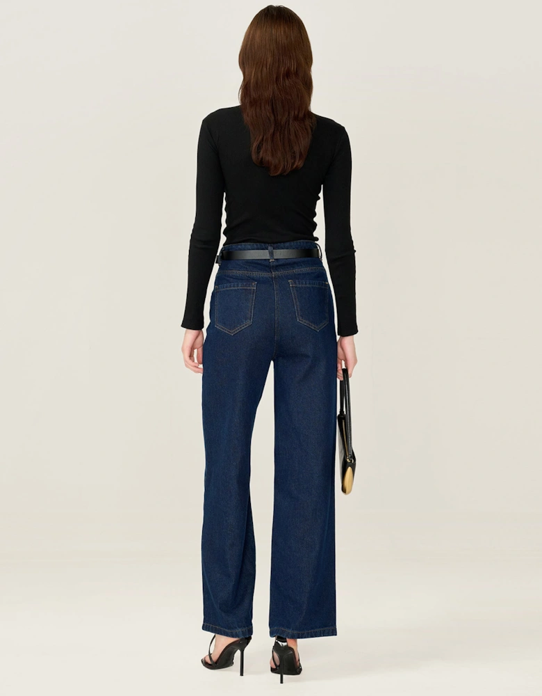 North Mock Neck Top in Black