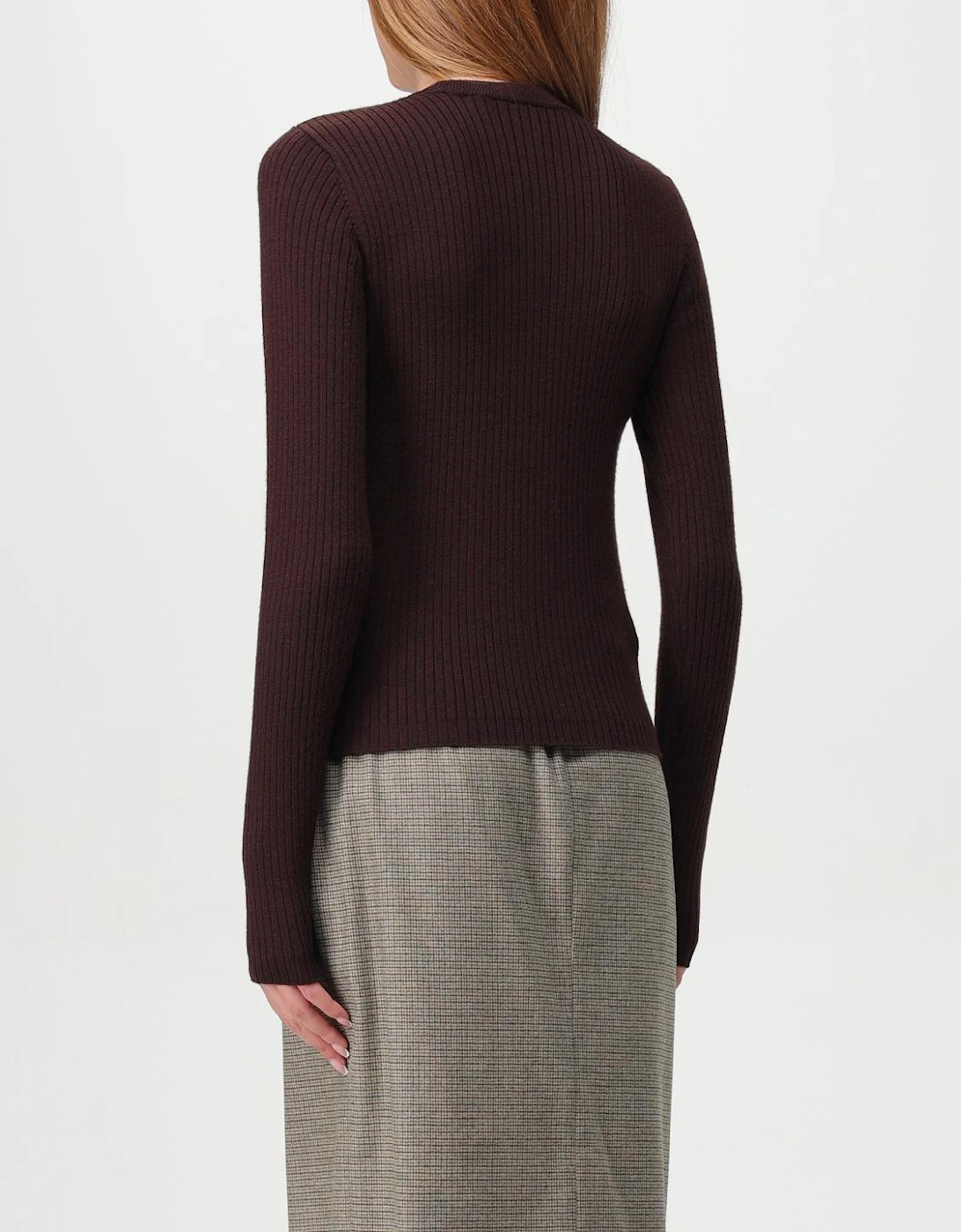 Ribbed Knit Pullover Sweater