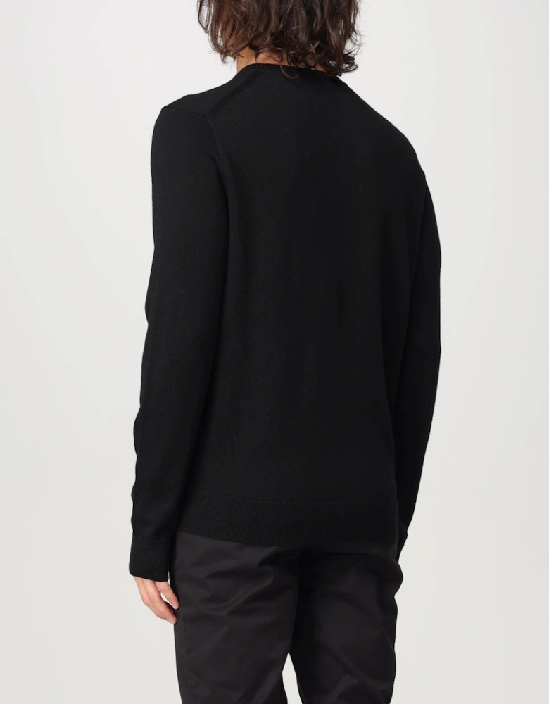 Classic Crew Neck Solid Knitwear Top