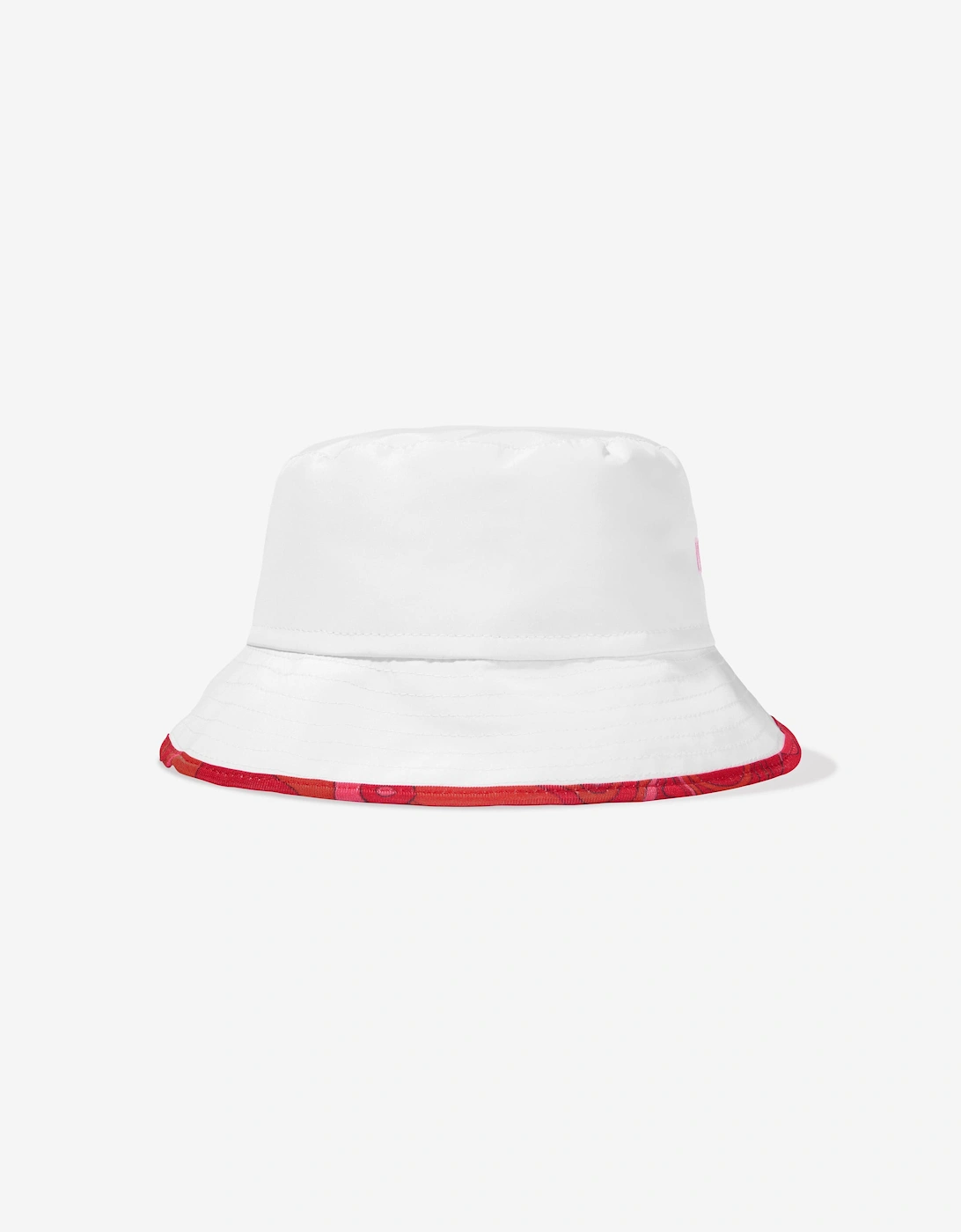 Girls Logo Bucket Hat in Ivory