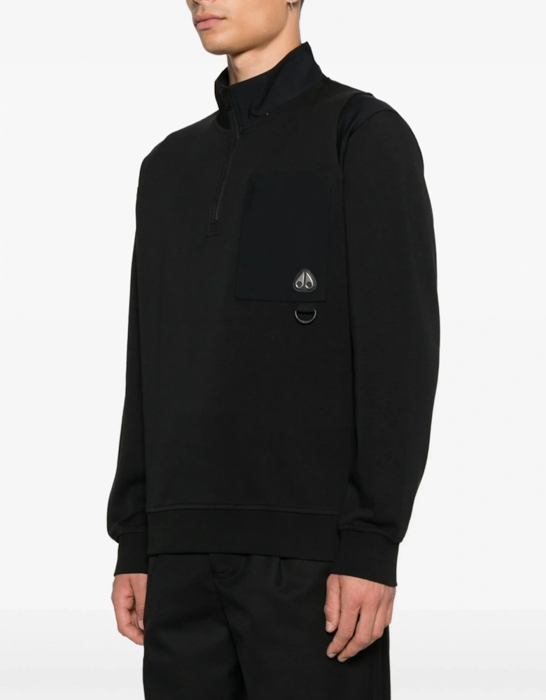 Dalon 1/4 Zip Sweatshirt Black