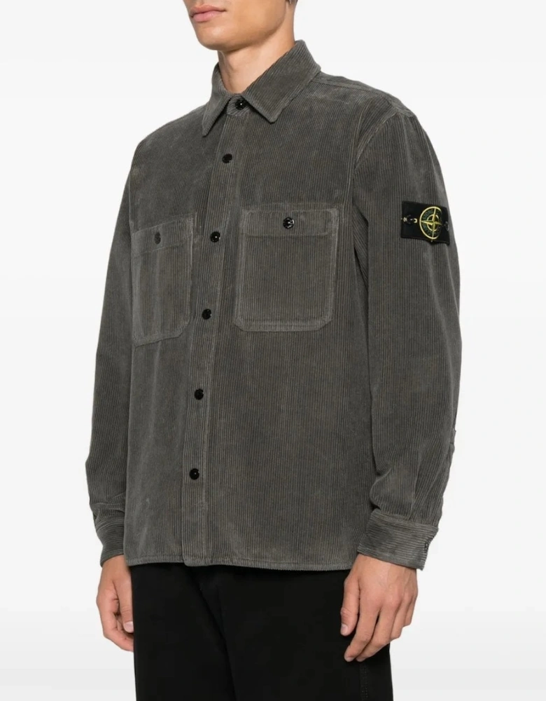 S0212 Corduroy Overshirt Grey