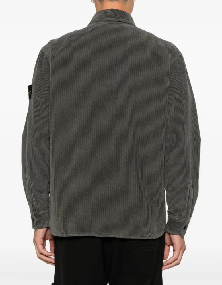 S0212 Corduroy Overshirt Grey